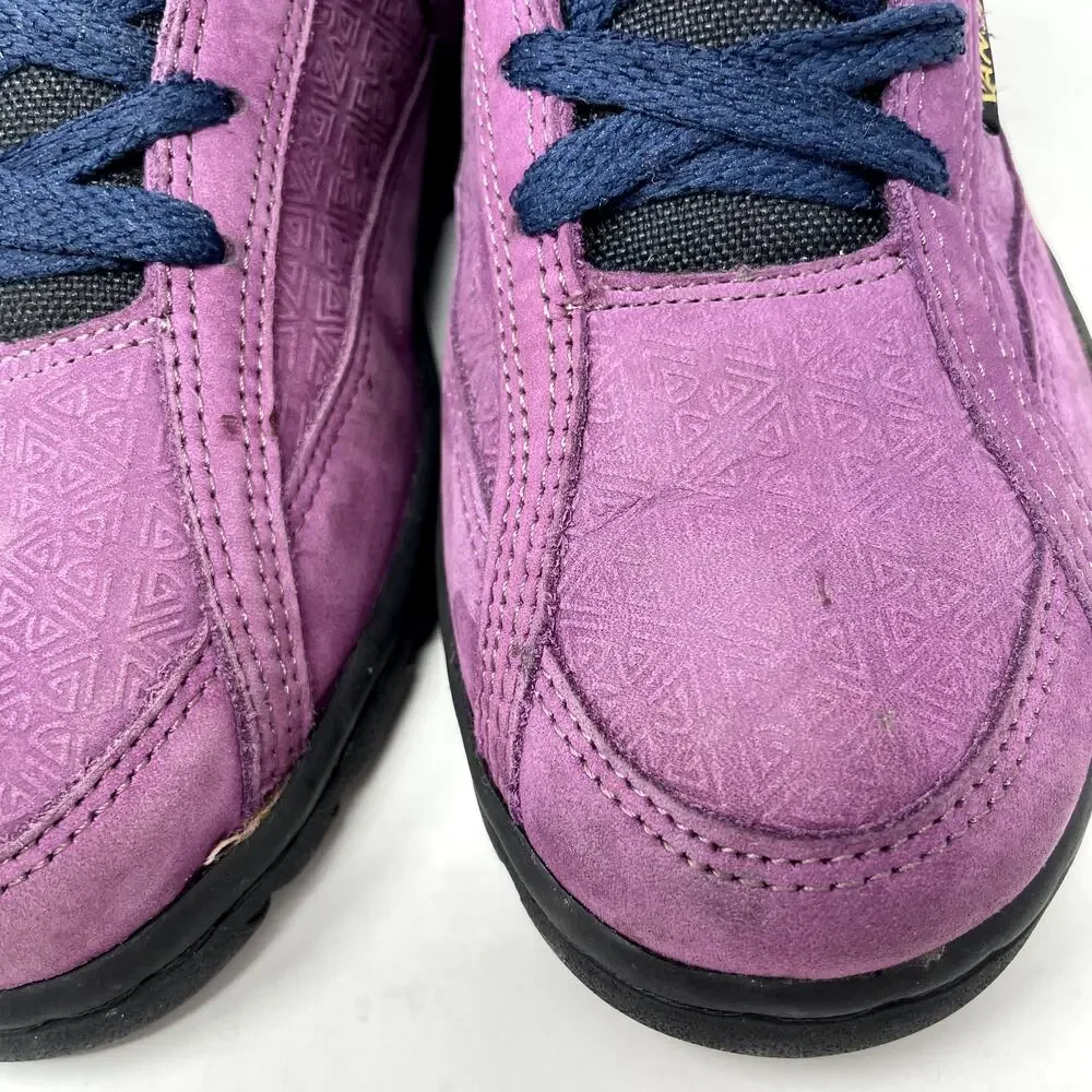 VanGrack Van Grack Vintage Purple Suede Textured Sneakers Womens 7